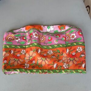 House of Harlow satin floral halter top. XS. EUC